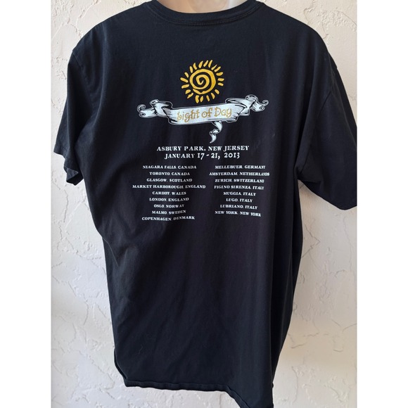 Lucky 13‎ Light of Day 2013 Concert Tour T-Shirt Asbury Park NJ Rock Music Tee - Picture 3 of 6